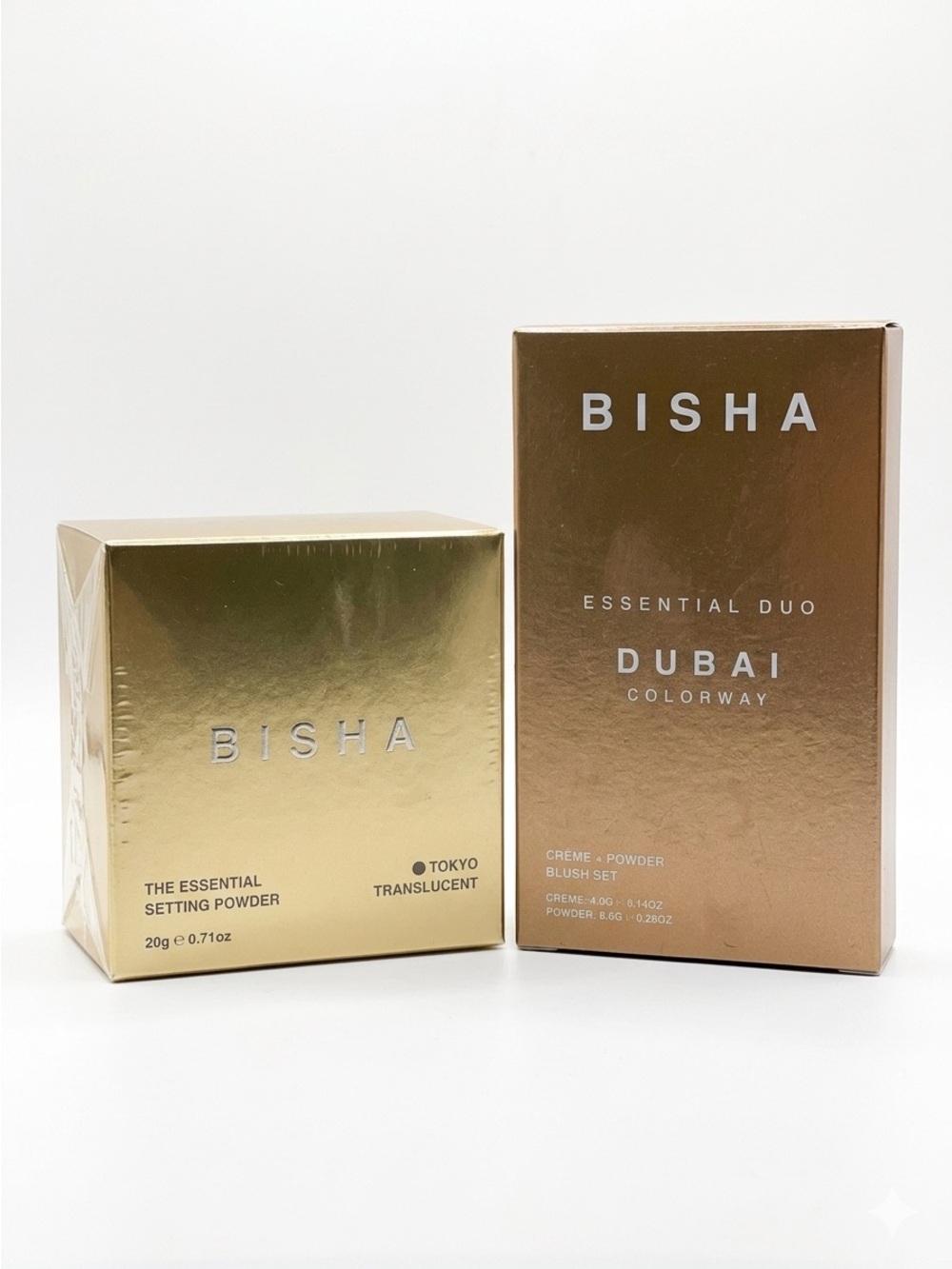 Bisha Essential Duo Blush Dubai Setting Powder Tokyo Bundle Complete Face Kit